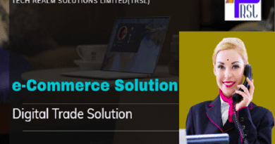 Lady welcoming to e-commerce